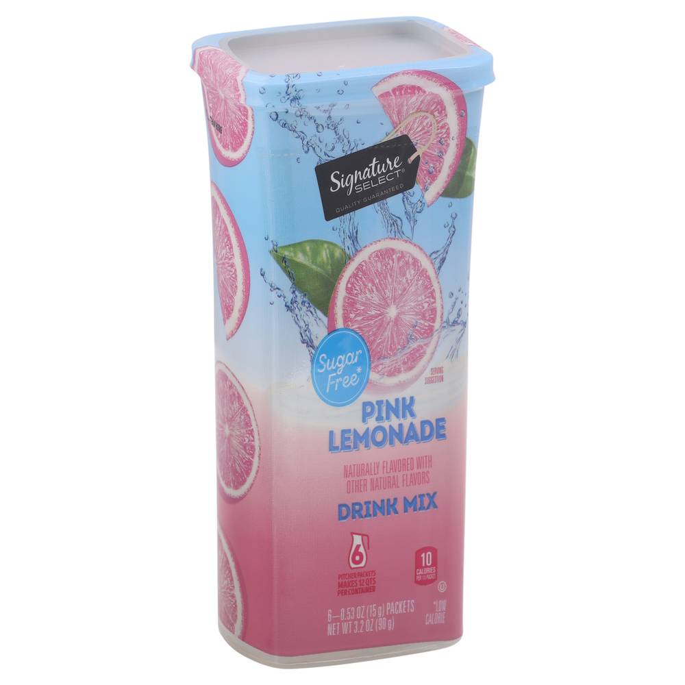 Signature Select Sugar Free Pink Lemonade Drink Mix (3.2 oz)