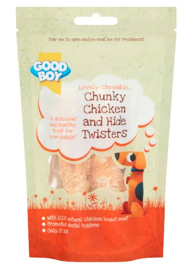Good Boy Chunky Chicken Twists Hide Twisters Dog Food (65g)