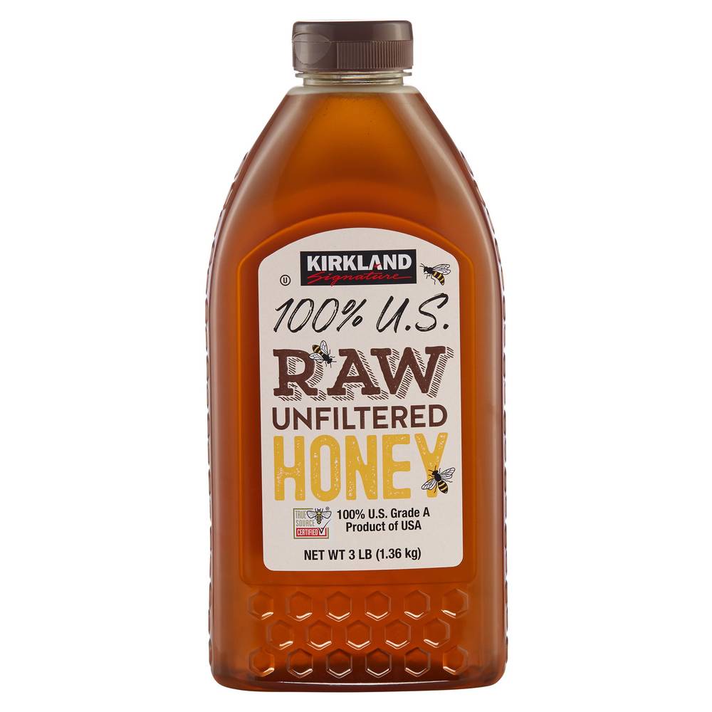 Kirkland Signature 100% U.S. Raw Unfiltered Honey, 3 lbs