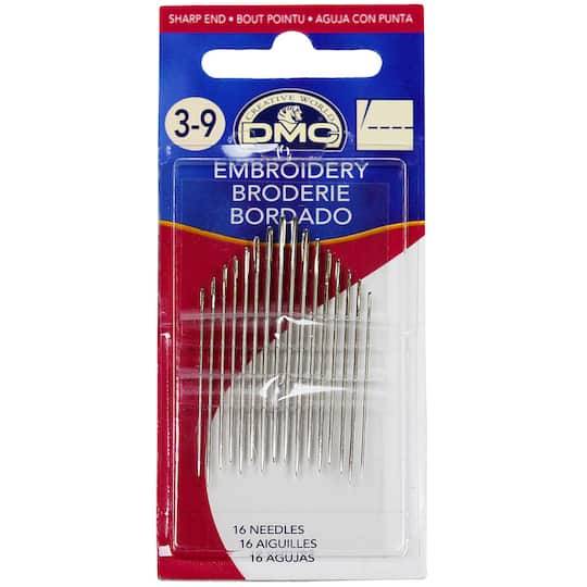 DMC Embroidery Needles, 3-9 inch (16 ct)