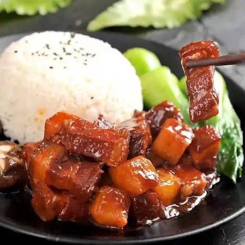 E14a. Chairman Pork Rice Bowl E14a红烧肉饭