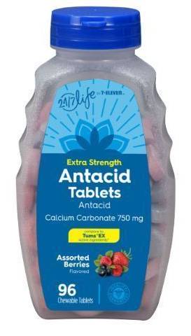 7-Select Extra Strength Antacid Tablets Berry 96 Count