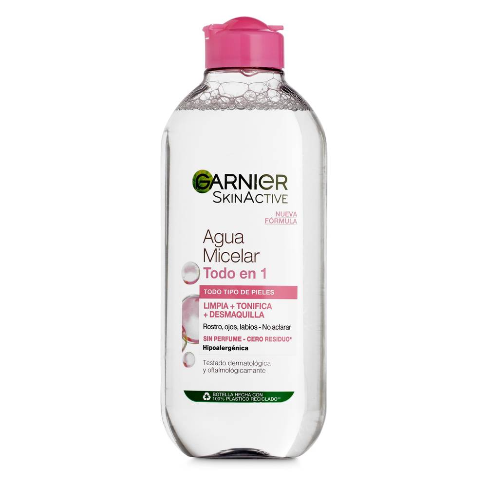 Agua Micelar Todo En Uno Para Todo Tipo De Piel Garnier Bote 400 Ml