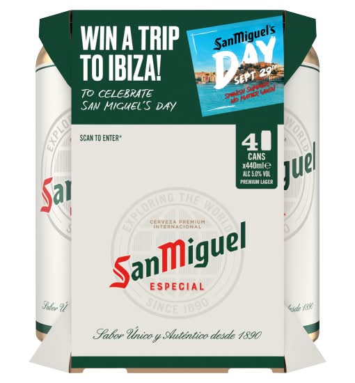 San Miguel Especial Premium Lager Beer (4 x 440ml)