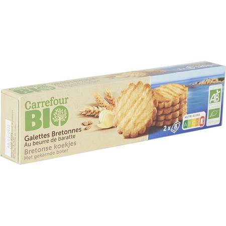 FID - Biscuits galettes bretonnes bio CARREFOUR BIO - le paquet de 120g
