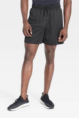 All In Motion Mesh Shorts, Men, 6-inch , M, Black