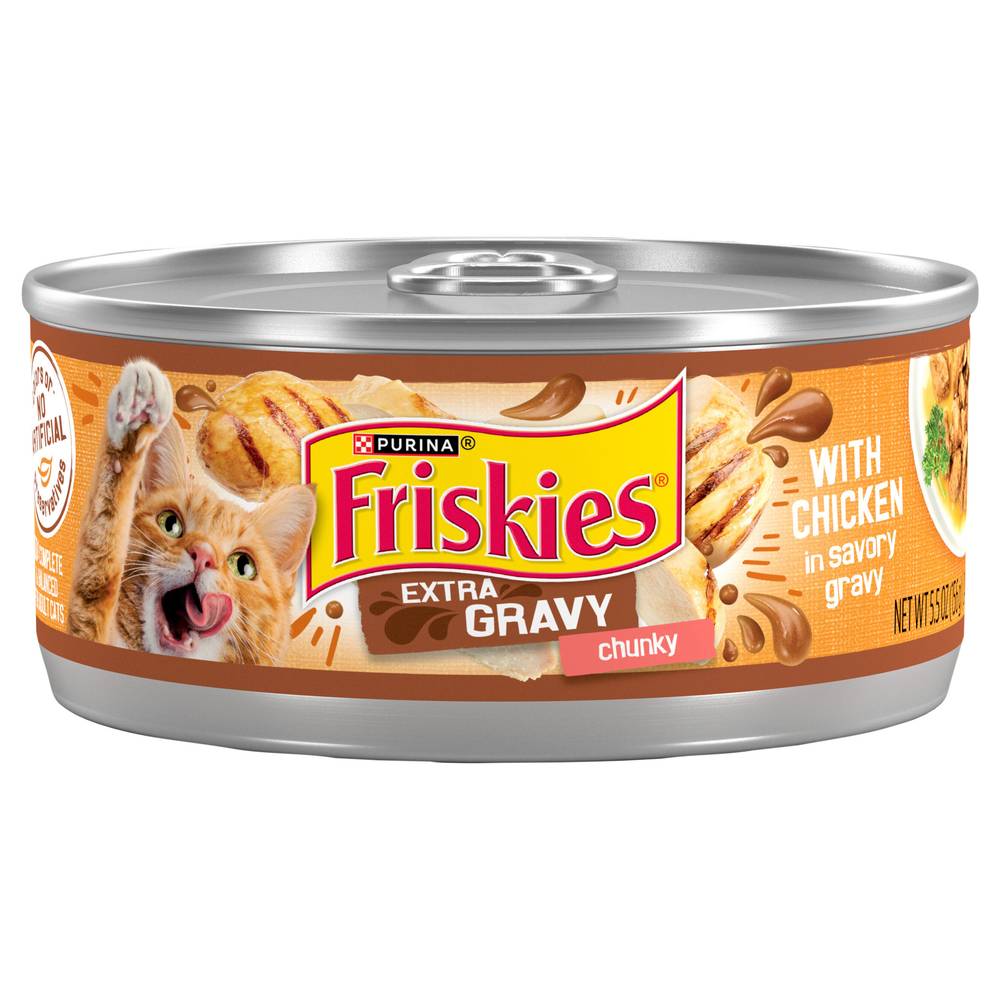 Friskies Extra Gravy Chunky Chicken Cat Food