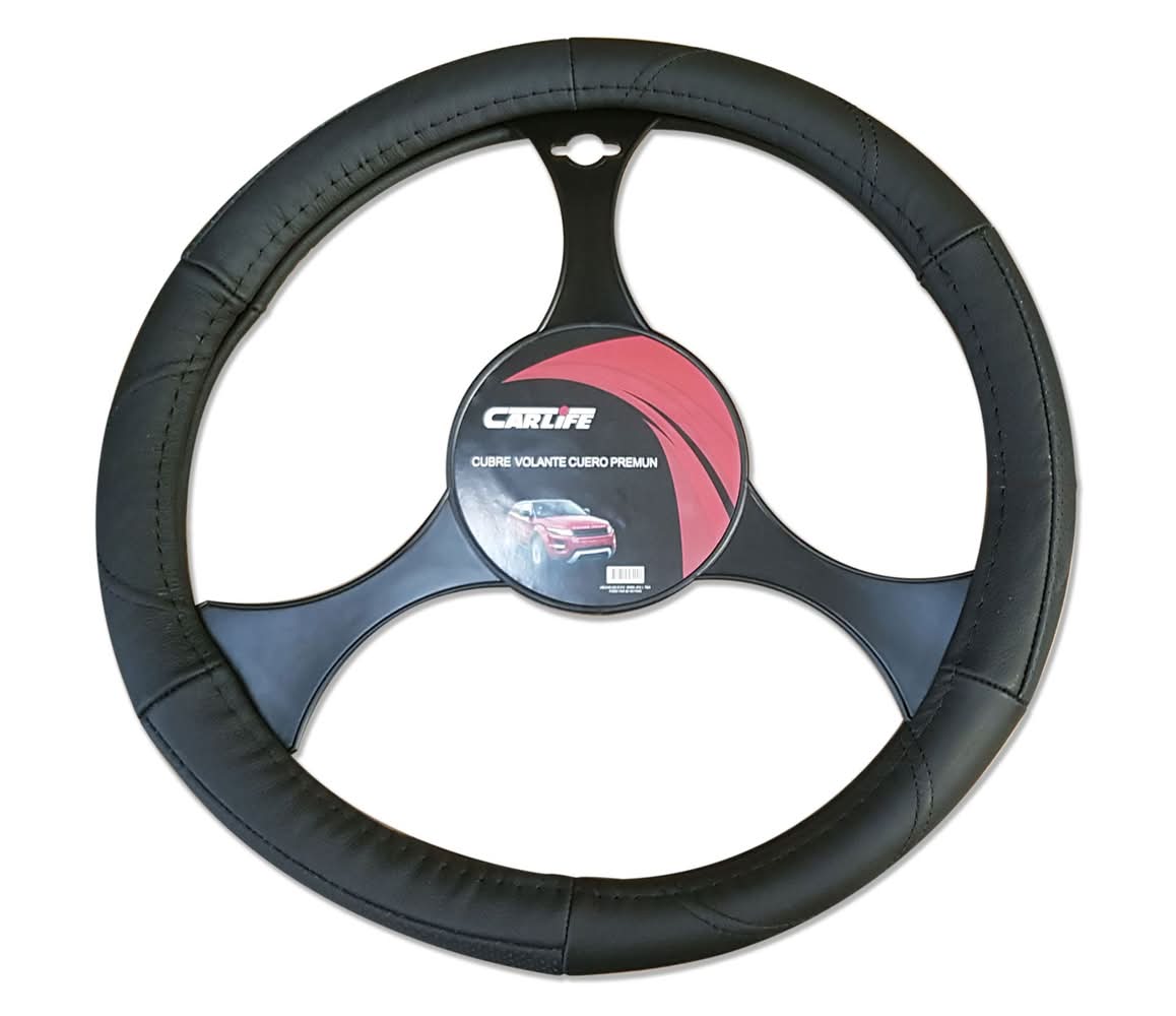 Carlife · Cubre volante cuero negro (485 g)
