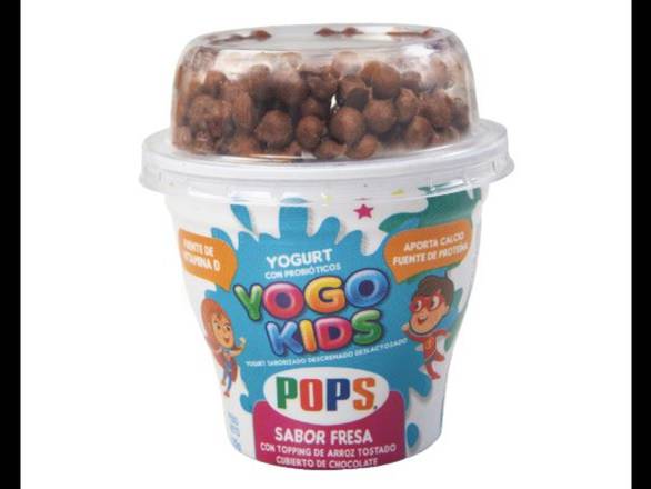 Yogurt POPS Infantil Fresa