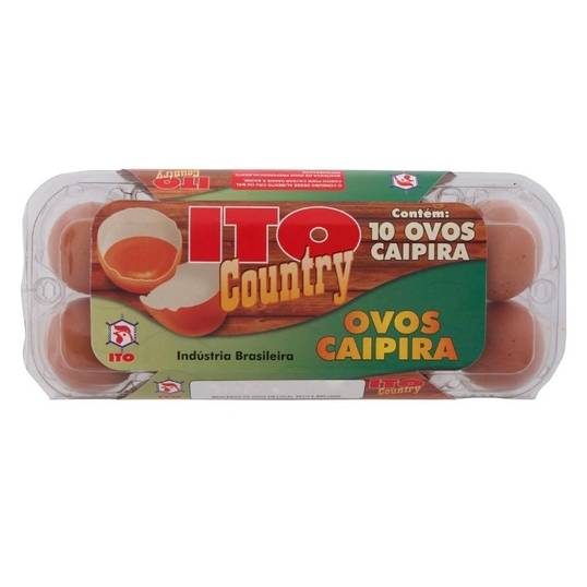Ito ovos vermelhos caipira country (10 un)