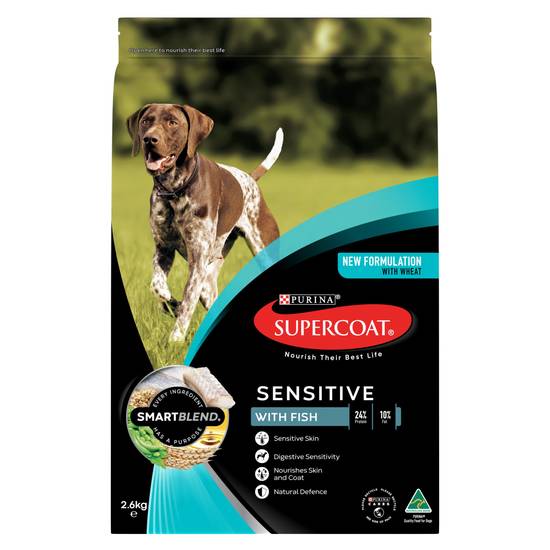 Supercoat Adult Sensitive With Fish Dry Dog Food 2.6kg