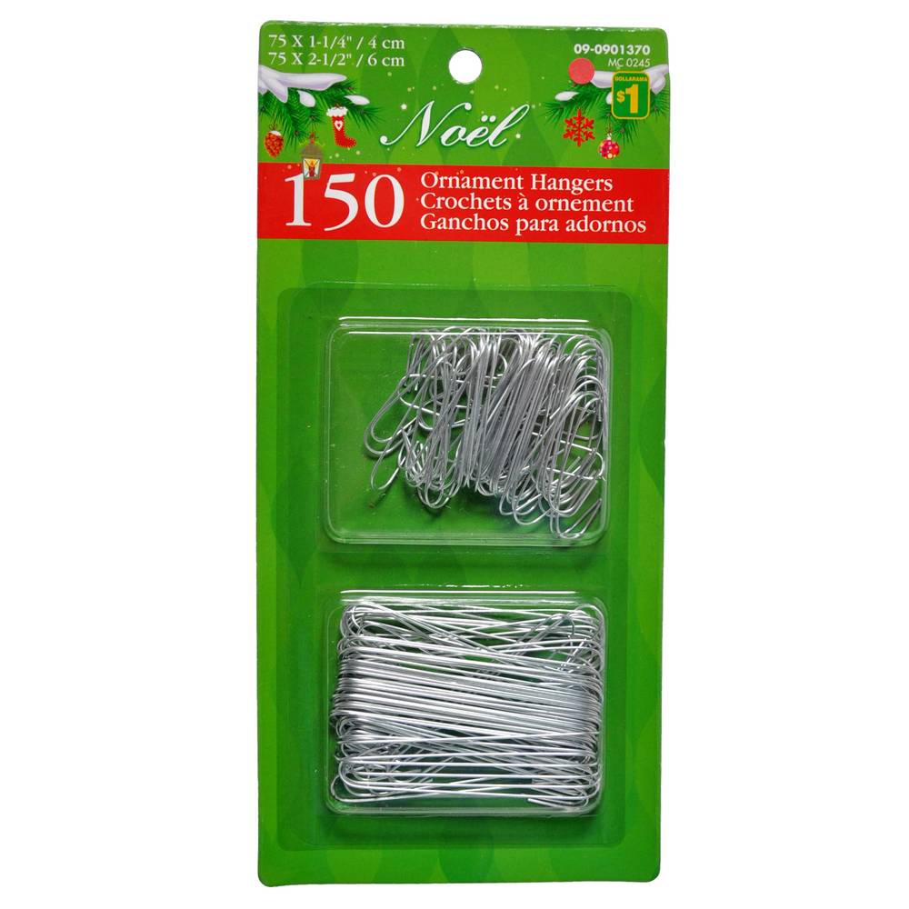 Noel Pack Of Wire Hooks (150 ct)