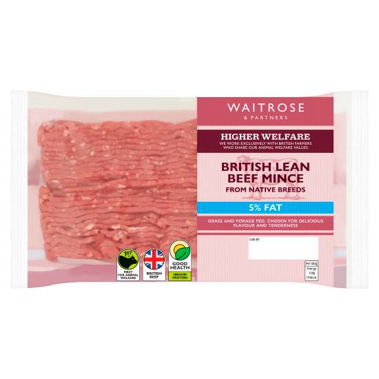 Waitrose & Partners British Lean Beef Mince