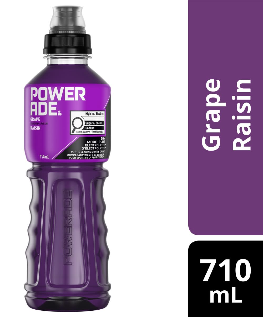Powerade Sports Drink, Grape (710 ml)