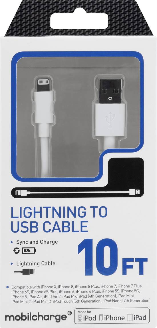 Mobilecharge Lightning To Usb Cable