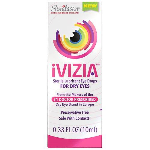 IVIZIA iVizia Sterile Lubricant Eye Drops for Dry Eye Relief - 0.33 fl oz
