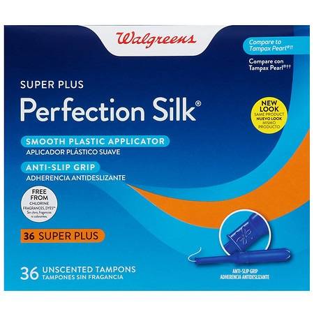 Walgreens Perfection Silk Tampons Super Plus Unscented (36 ct)
