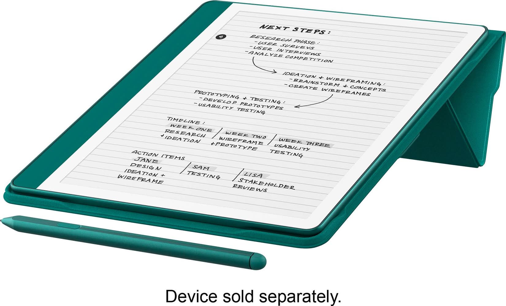 Nieuwe Kindle Scribe Foliohoes – Plantaardige Materialen, Magnetische Sluiting, Standfunctie En Penhouder