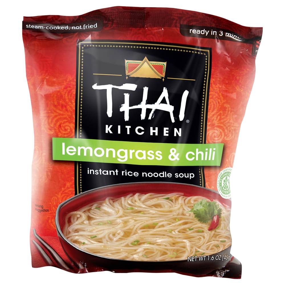 Thai Kitchen Medium Instant Rice Noodle Soup, Lemongrass & Chili (1.6 oz)