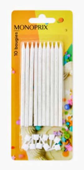 Monoprix - Maison bougies pailletées (10)