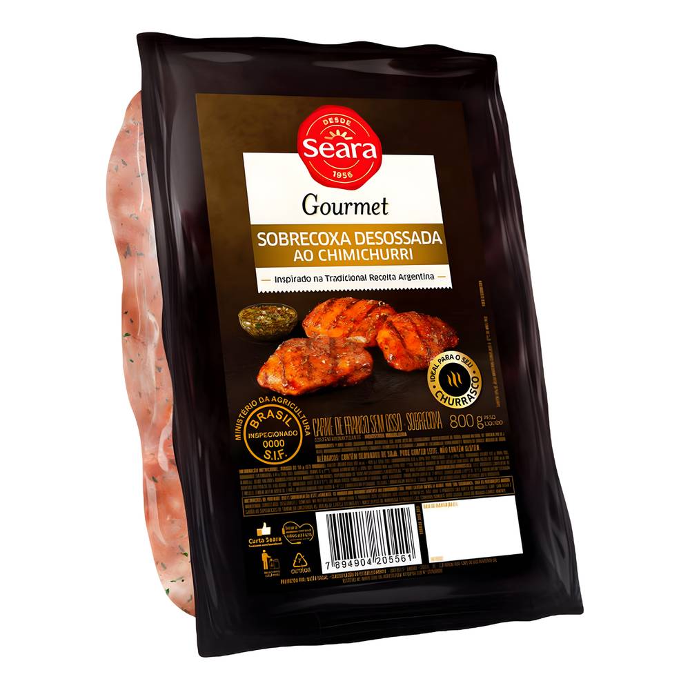 Seara sobrecoxa de frango desossada gourmet ao chimichurri (800g)