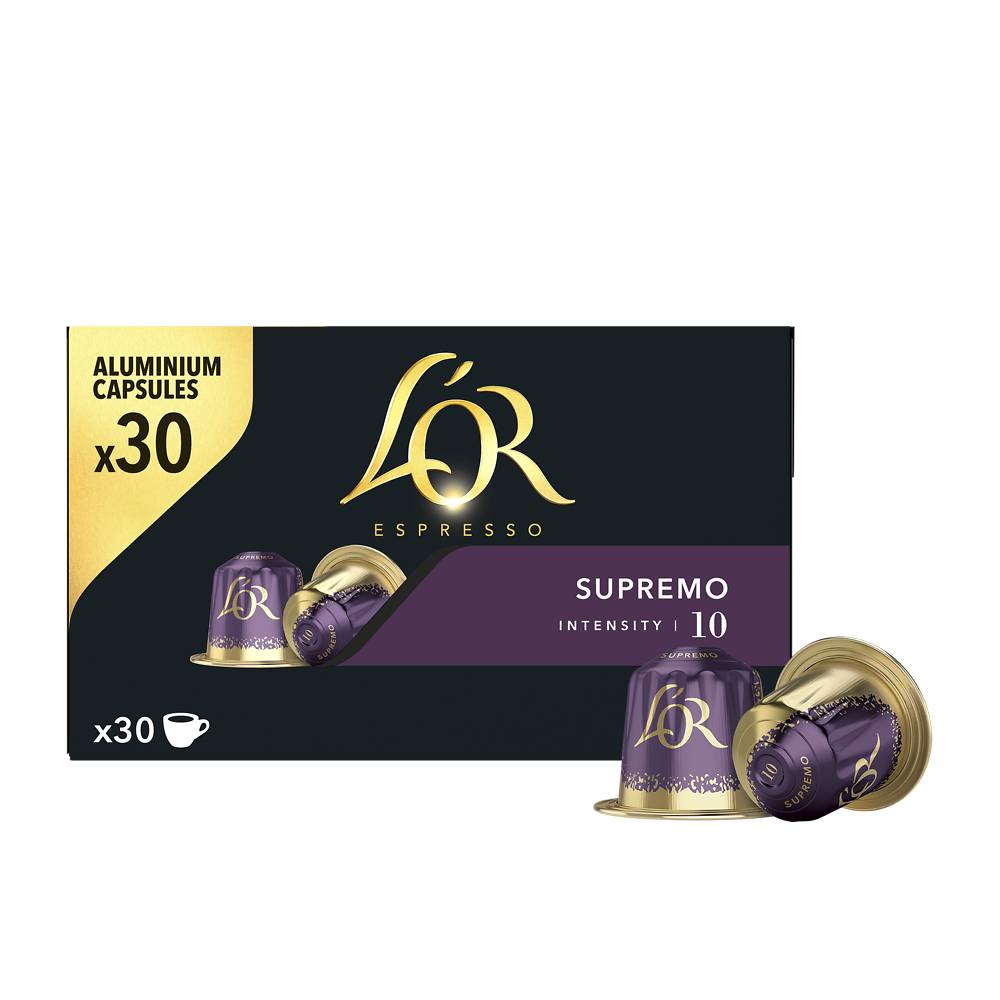 L'OR - Espresso café capsules supremo intensité 10 (30)