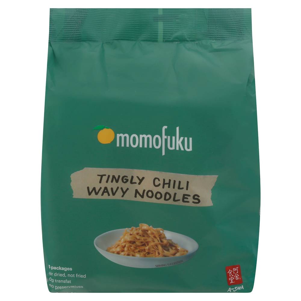 Momofuku Tingly Chili Wavy Ramen Noodles (16.75 oz, 5 ct)