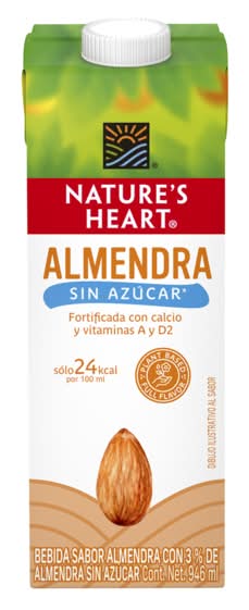Nature's Heart · Bebida vegetal sin azúcar, almendra (946 ml)