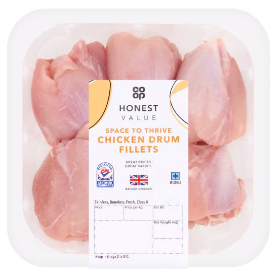 Co-Op Honest Value British Chicken Drum Fillets 400g