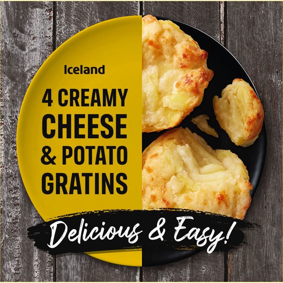 Iceland Cheese & Potato Creamy Gratins (4 pack)