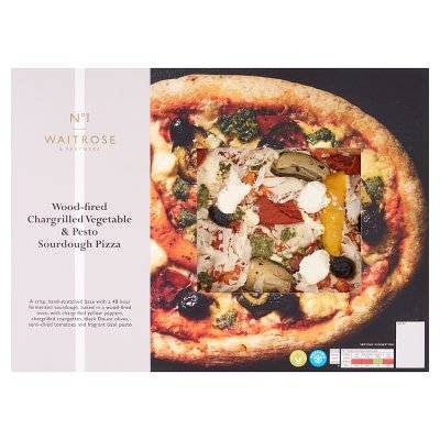 Waitrose & Partners Roasted Vegetable & Pesto Sourdough Pizza
