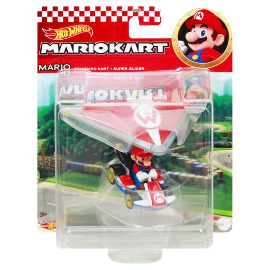 Hot Wheels Mariokart Mario Standard Kart + Super Glider