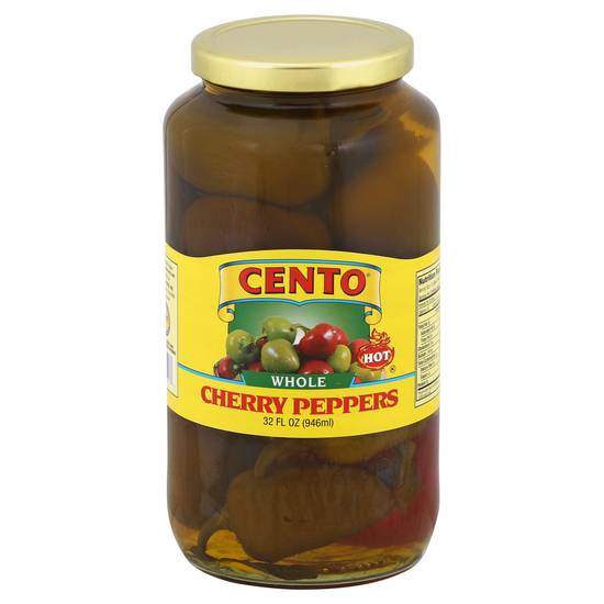 Cento Hot Whole Cherry Peppers