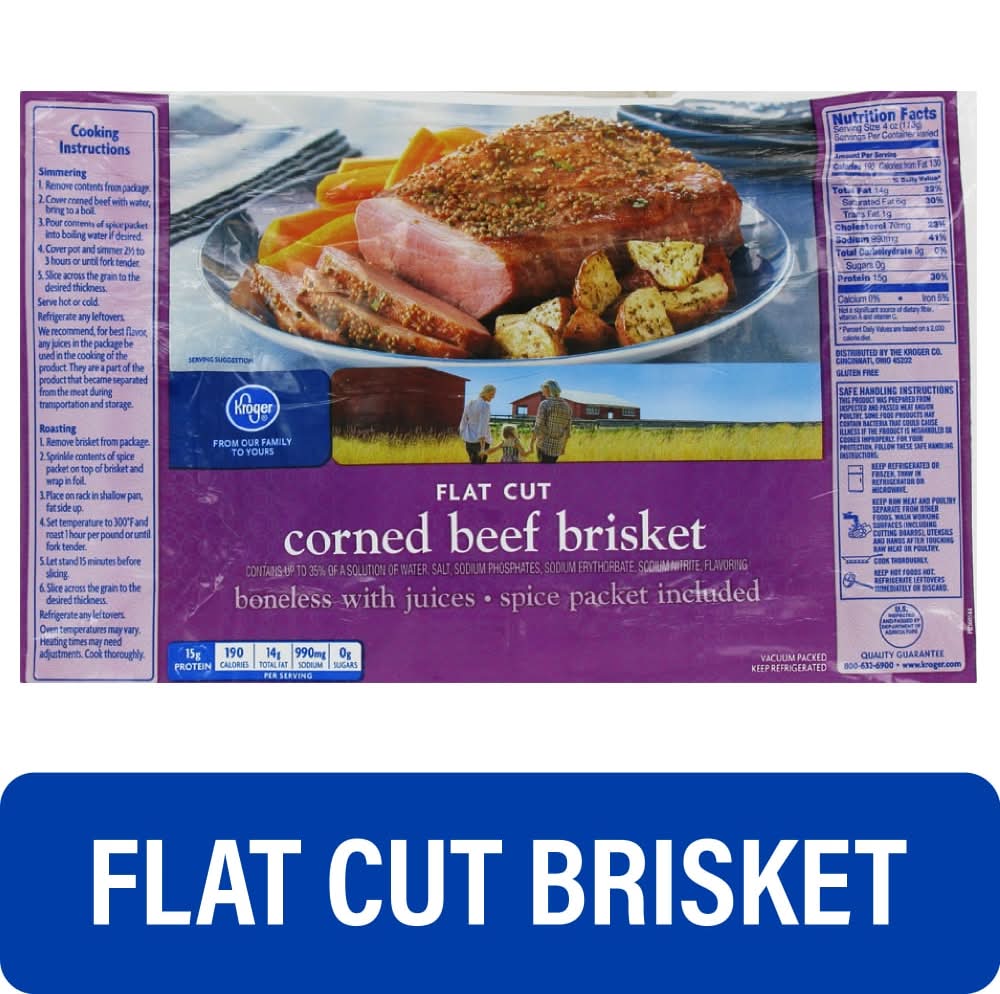 Select Boneless Flat Cut Corned Beef Brisket