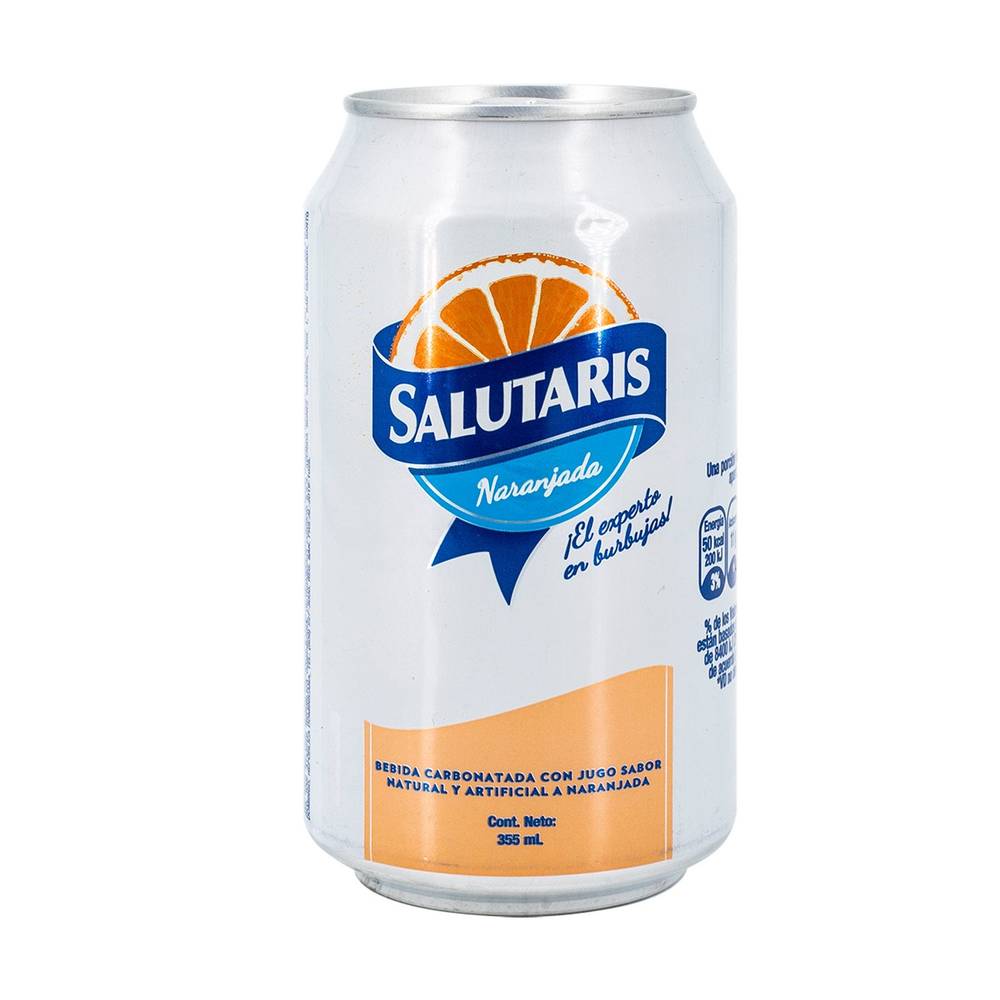 Bebida Carbonatada Salutaris Naranjada 355ml