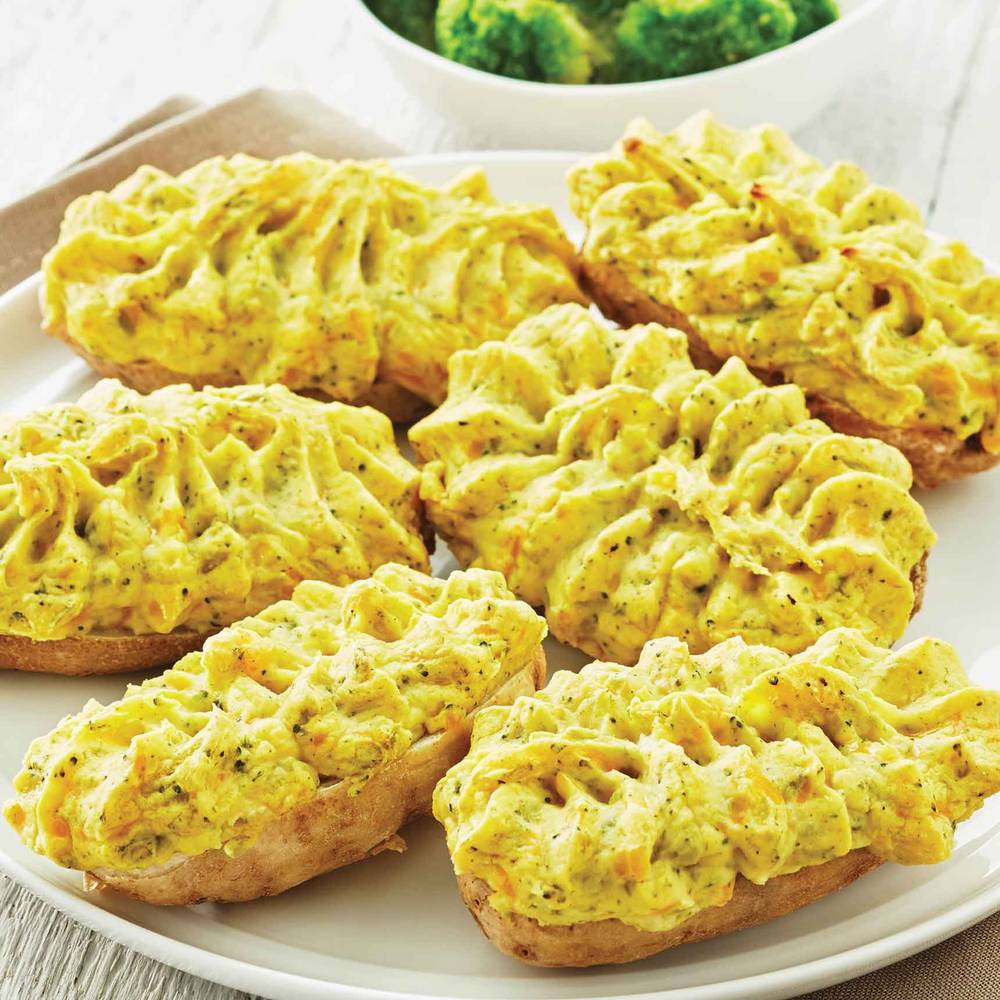 M&M Food Market Frozen Broccoli and Cheese Stuffed Potatoes