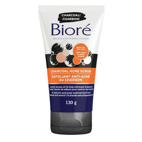 Bioré Charcoal Acne Scrub (130 g)