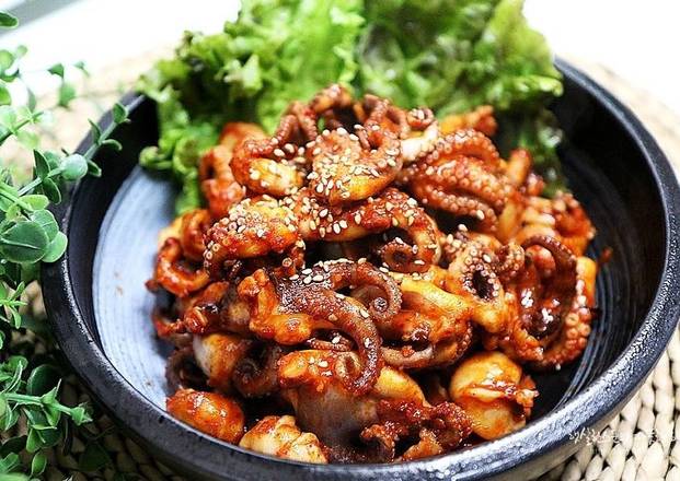 STIR FRIED BABY OCTOPUS