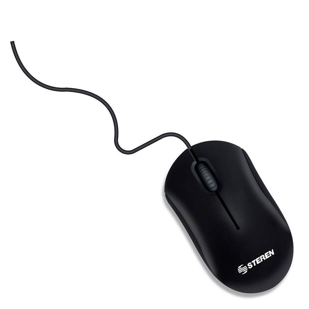 Steren mouse básico conector usb negro (1 pieza)