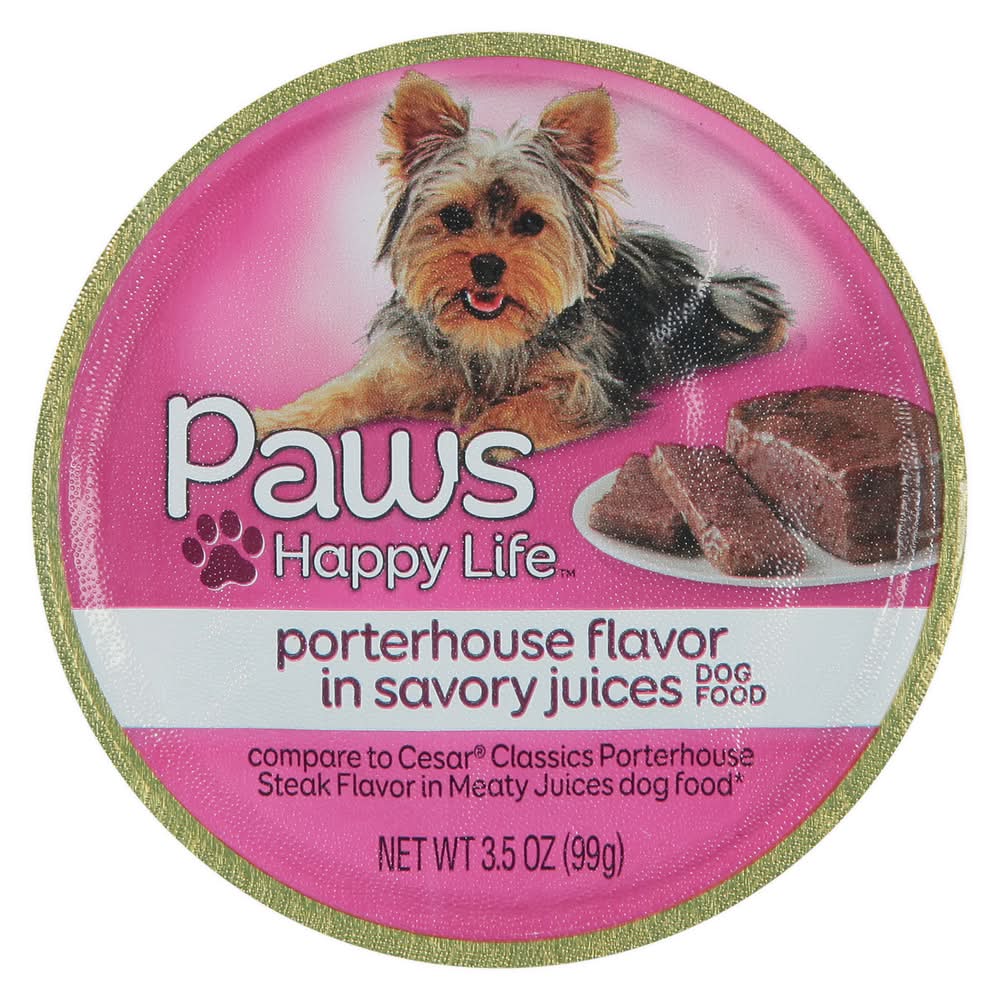Paws Happy Life Porterhouse Flavor Wet Dog Food (3.5 oz)