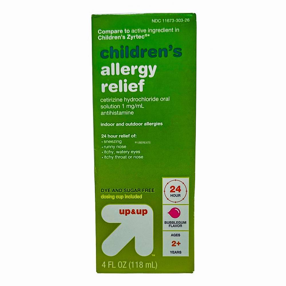 Up & Up Cetirizine 5mg Allergy Relief Liquid Bubblegum