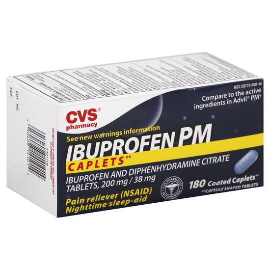 Cvs Ibuprofen Pm Pain Reliever Caplets