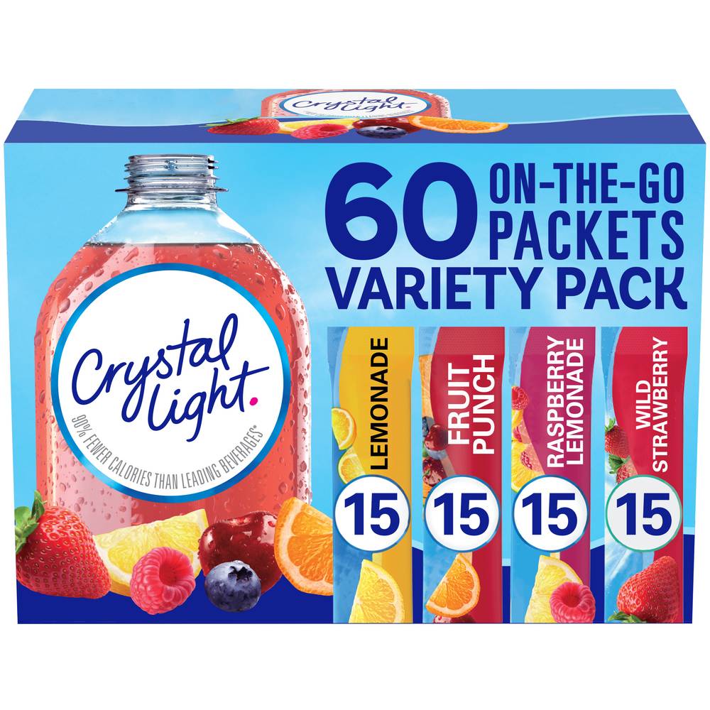 Crystal Light Drink Mix Variety pack, Assorted (6.3 oz)