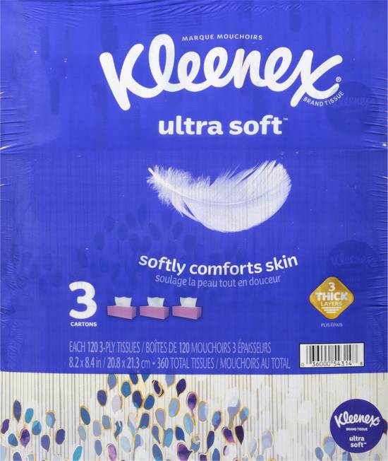 Kleenex Ultra Soft Tissues (3 ct)