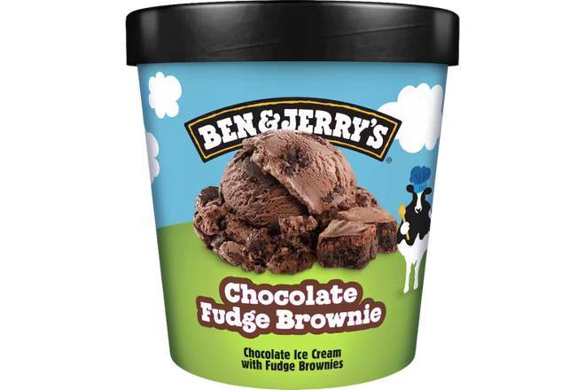 BEN & JERRY 458ML CHOCOLATE FUDGE BROWNIE