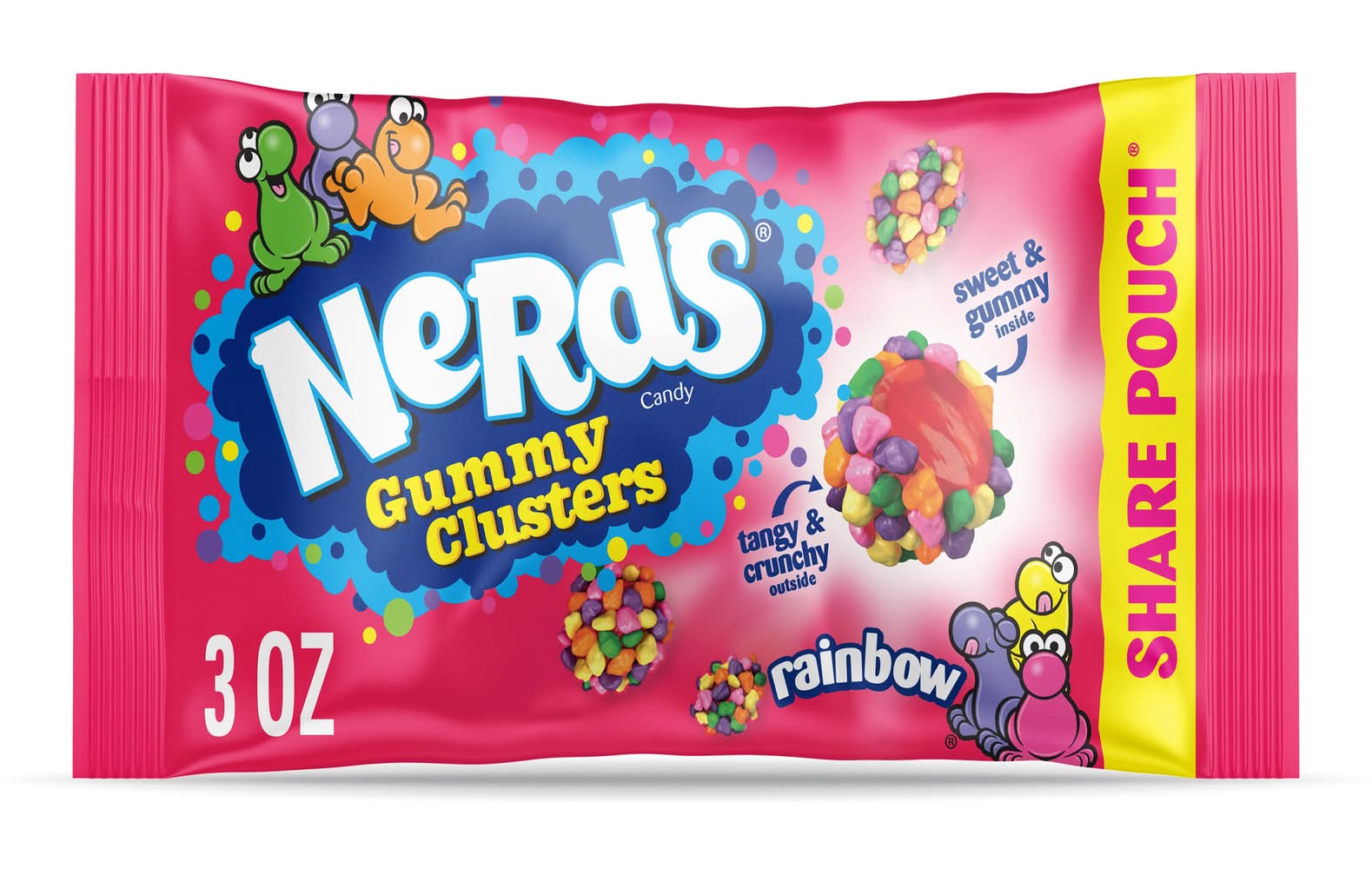 Nerds Share Pouch Gummy Clusters Candy (3 oz)