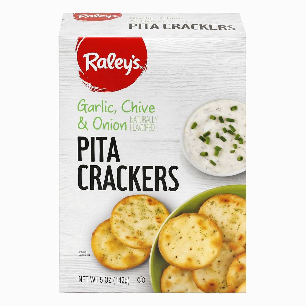 Raley'S Pita Crackers, Garlic, Chive & Onion 5 Oz