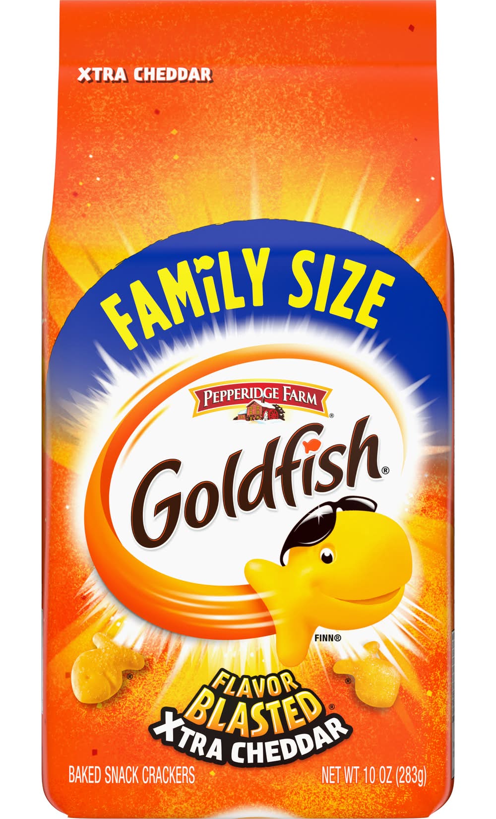 Goldfish Baked Snack Crackers Family Size, Cheddar (10 oz)