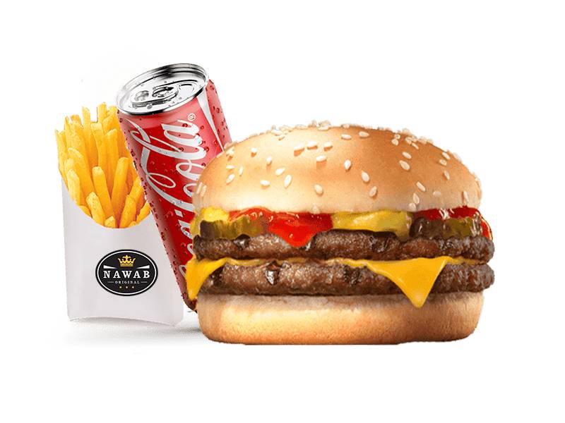 Menu double Cheeseburger