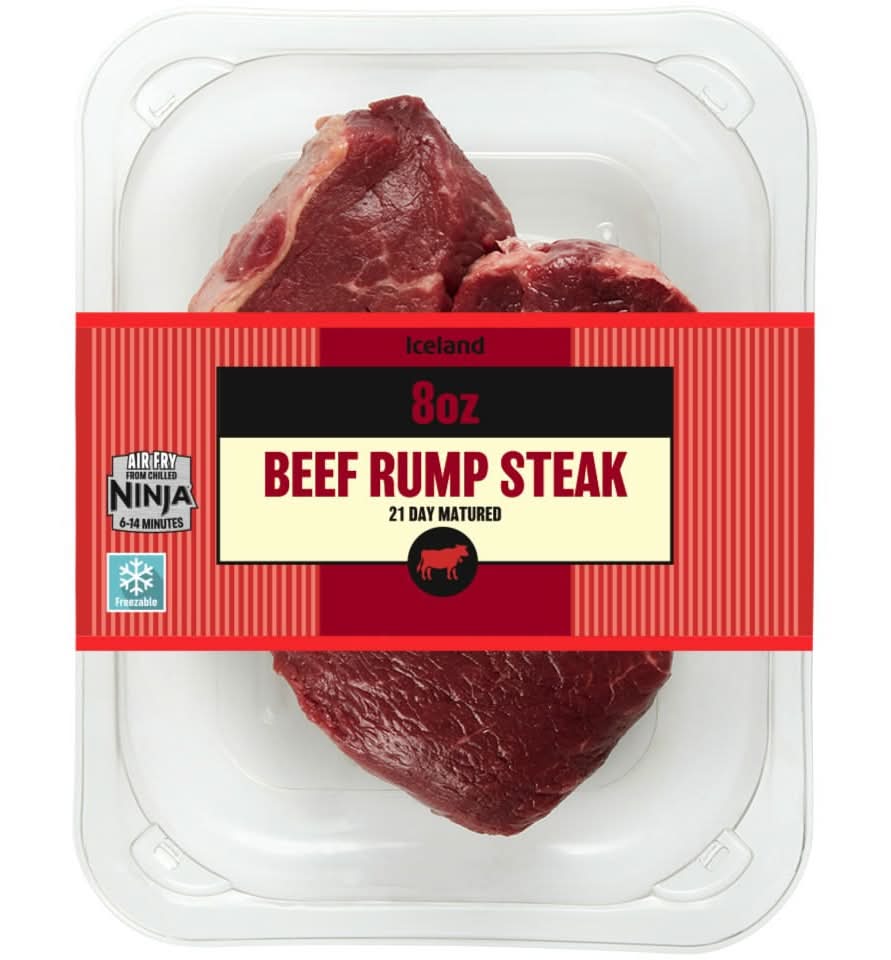 Iceland British Beef Rump Steak (227g)
